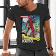 Marvel Comics Deadpool Vintage Book Art Men's V-Neck T-Shirt