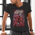 Marvel Spider-Man Eddie Brock Carnage Comic Book Cover Men's V-Neck T-Shirt Marvel Spider-Man Eddie Brock Carnage Comic Book Cover Men's V-Neck T-Shirt