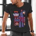 Marvel X-Men '97 Sentinels Vintage Classic Comic Book Panels Men's V-Neck T-Shirt