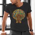 Melanin Afro Women Girl Book Librarian History African Men's V-Neck T-Shirt