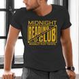 Midnight Reading Club Night Owl Book Readers Men's V-Neck T-Shirt Midnight Reading Club Night Owl Book Readers Men's V-Neck T-Shirt