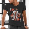 Modern Queen Of Hearts Book Lover Reading Novels Romantasy Men's V-Neck T-Shirt Modern Queen Of Hearts Book Lover Reading Novels Romantasy Men's V-Neck T-Shirt