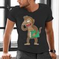 Monkey With a Book Men's V-Neck T-Shirt