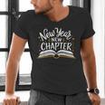 New Year New Chapter Happy New Year 2025 Book Men's V-Neck T-Shirt