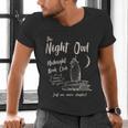 Night Owl Book Club Bookish Book Lover Tee Men's V-Neck T-Shirt Night Owl Book Club Bookish Book Lover Tee Men's V-Neck T-Shirt
