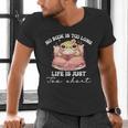 No Book Is Too Long Life Is Just Too Short Book Reading Book Men's V-Neck T-Shirt