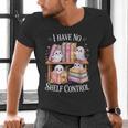 I Have No Shelf Control Ghost Reading Books Pun Men's V-Neck T-Shirt I Have No Shelf Control Ghost Reading Books Pun Men's V-Neck T-Shirt