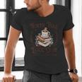 North Pole Book Club Hot Cocoa Served Daily Librarian Xmas Men's V-Neck T-Shirt