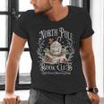 North Pole Book Club Hot Cocoa Served Daily Men's V-Neck T-Shirt North Pole Book Club Hot Cocoa Served Daily Men's V-Neck T-Shirt