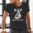 October Reading And Library Awareness Books And Boos Men's V-Neck T-Shirt