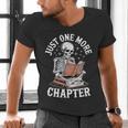 One More Chapter Skeleton Reading Books Lovers Readers Men's V-Neck T-Shirt One More Chapter Skeleton Reading Books Lovers Readers Men's V-Neck T-Shirt