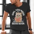 Owl You Need Is A Good Book Teacher Librarian Reading Men's V-Neck T-Shirt
