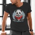 Panda With Book For Reading Enthusiasts Men's V-Neck T-Shirt