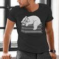 Polar Bear Reading Book Pajama Sleep Men's V-Neck T-Shirt Polar Bear Reading Book Pajama Sleep Men's V-Neck T-Shirt