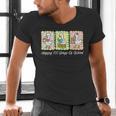 Preppy 100 Days Of School Goose Coffee Books Teacher Life Men's V-Neck T-Shirt Preppy 100 Days Of School Goose Coffee Books Teacher Life Men's V-Neck T-Shirt