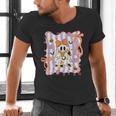 Preppy Coquette Bow Ghost Reading Books Halloween Book Men's V-Neck T-Shirt