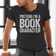 Pretend I'm A Book Character Shirt Adult Kids Costume Men's V-Neck T-Shirt Pretend I'm A Book Character Shirt Adult Kids Costume Men's V-Neck T-Shirt