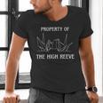 Property Of The High Reeve Bookish Manacled Dark Romance Men's V-Neck T-Shirt Property Of The High Reeve Bookish Manacled Dark Romance Men's V-Neck T-Shirt