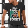 Raccoon Smutty Book Lover Spicy Romance Novels Women's Men's V-Neck T-Shirt Raccoon Smutty Book Lover Spicy Romance Novels Women's Men's V-Neck T-Shirt