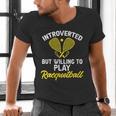 Racquetball Player Introvert Racquetball Men's V-Neck T-Shirt Racquetball Player Introvert Racquetball Men's V-Neck T-Shirt