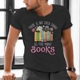 There Is No Such Thing As Too Many Books Reading Bookworm Men's V-Neck T-Shirt