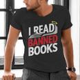 I Read Banned Books Defiant And Bold Men's V-Neck T-Shirt