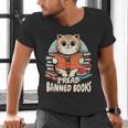I Read Banned Books Shirt Cat Lover Bookworm Reader Men Women Kids Men's V-Neck T-Shirt I Read Banned Books Shirt Cat Lover Bookworm Reader Men Women Kids Men's V-Neck T-Shirt