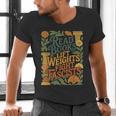 Read Books Lift Weights Fight Fascists Reading Lover Men's V-Neck T-Shirt