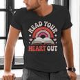 Read Your Heart Out Book Lovers Emotional Fall Vibes Men's V-Neck T-Shirt