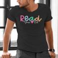 Read Your Heart Out Reading Librarian Book Across America Men's V-Neck T-Shirt