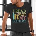 I Read Past My Bedtime Book Quote Humor Men's V-Neck T-Shirt I Read Past My Bedtime Book Quote Humor Men's V-Neck T-Shirt