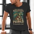 I Read Because Roasting People Is Frowned Upon Dragon Book Men's V-Neck T-Shirt