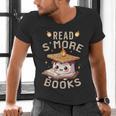 Read S'More Book Marshmallow Book Reading Lover Men's V-Neck T-Shirt Read S'More Book Marshmallow Book Reading Lover Men's V-Neck T-Shirt