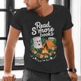 Read S'More Books Around Campfire National Book Week Men's V-Neck T-Shirt Read S'More Books Around Campfire National Book Week Men's V-Neck T-Shirt