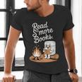 Read S'More Books Camping Outdoors Reading Campfire Smores Men's V-Neck T-Shirt Read S'More Books Camping Outdoors Reading Campfire Smores Men's V-Neck T-Shirt