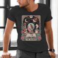 The Reader Tarot Card Shirt Bird Book Lover Bookworm Men's V-Neck T-Shirt The Reader Tarot Card Shirt Bird Book Lover Bookworm Men's V-Neck T-Shirt