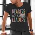 Readers Are Leaders Reading Book Lovers Teacher Women Kids Men's V-Neck T-Shirt Readers Are Leaders Reading Book Lovers Teacher Women Kids Men's V-Neck T-Shirt