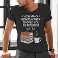 Reading 6-7 Six Seven Meme English Teacher Book Lover Men's V-Neck T-Shirt Reading 6-7 Six Seven Meme English Teacher Book Lover Men's V-Neck T-Shirt