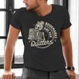 Reading Book Bookish Book Club Bookmarks Are For Quitters Men's V-Neck T-Shirt