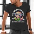 Reading Book Lovers Glasses Cartoon Worm Books Cute Bookworm Men's V-Neck T-Shirt Reading Book Lovers Glasses Cartoon Worm Books Cute Bookworm Men's V-Neck T-Shirt