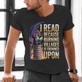 Reading Bookish Dragon Fantasy Men's V-Neck T-Shirt