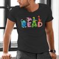 Reading DinosaurRex Dino Book Lover Men's V-Neck T-Shirt
