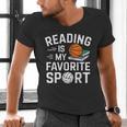 Reading Is My Favorite Sport Reading Book Lover Reader Men's V-Neck T-Shirt