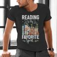 Reading Is My Favorite Sport Bookworm Men's V-Neck T-Shirt Reading Is My Favorite Sport Bookworm Men's V-Neck T-Shirt