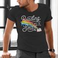 Reading Is The Key To Smart Book Lover Bookworm Reader Men's V-Neck T-Shirt