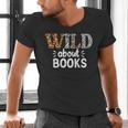 Reading Lover Wild About Books Reading Books And Bookworm Men's V-Neck T-Shirt Reading Lover Wild About Books Reading Books And Bookworm Men's V-Neck T-Shirt
