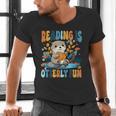 Reading Is Otterly Fun Sea Otter Book Lover Bookworm Men's V-Neck T-Shirt