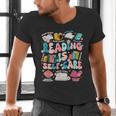 Reading Is Self-Care Book Lover Teacher Student Men Women Men's V-Neck T-Shirt Reading Is Self-Care Book Lover Teacher Student Men Women Men's V-Neck T-Shirt