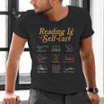 Reading Is Self Care Mental Health Read More Book Men's V-Neck T-Shirt Reading Is Self Care Mental Health Read More Book Men's V-Neck T-Shirt