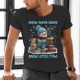 Reading Snow So Many Books Christmas Snow Little Time Men's V-Neck T-Shirt Reading Snow So Many Books Christmas Snow Little Time Men's V-Neck T-Shirt